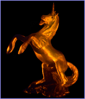 unicorn hologram image